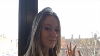 Pupil chick Leyla and her first threesome experience