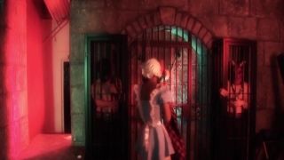 Horny bitch Anna De Ville reveals her super gaped anal opening