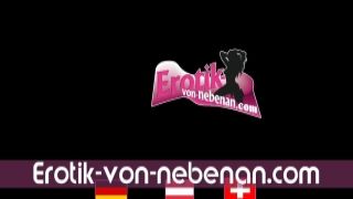 Pretty lady provide a head on webcam
