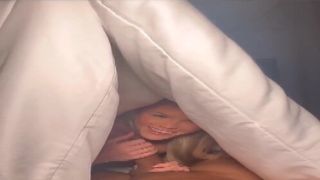 Slim redhead gets her damp pussy rammed on the table