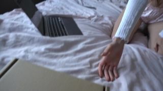 Unclean red haired fully grown mother is fucked in FFM threesome
